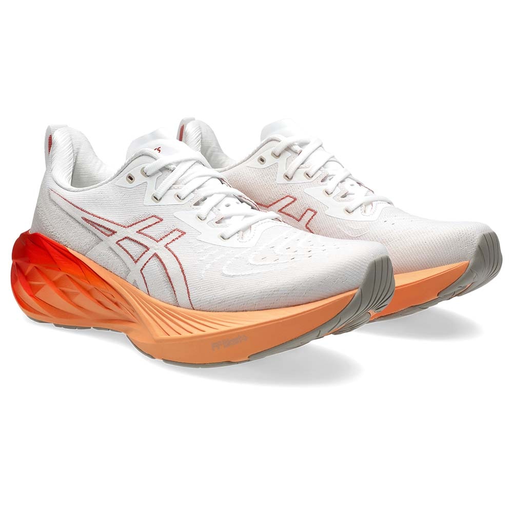 Asics Novablast 4 Joggesko Herre Hvit/Oransje/Rød