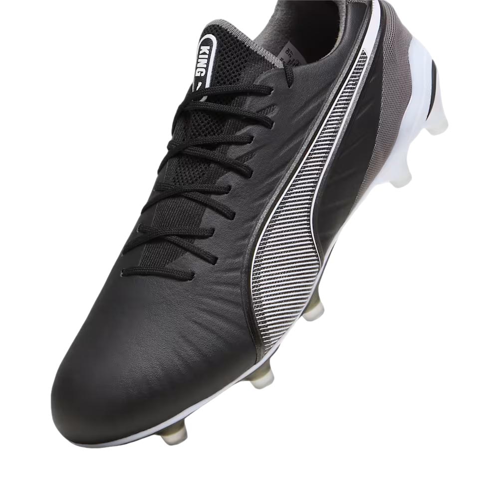 Puma King Ultimate FG/AG Fotballsko Eclipse Sort/Sølv