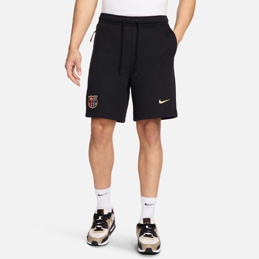 Nike FC Barcelona Tech Fleece Fritidsshorts Sort 24/25