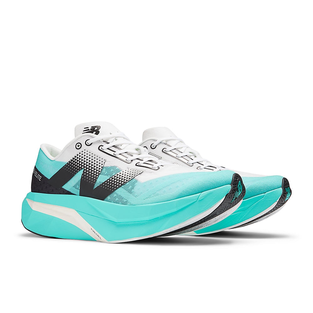 New Balance FuelCell SuperComp Elite V4 Joggesko Dame Turkis/Hvit