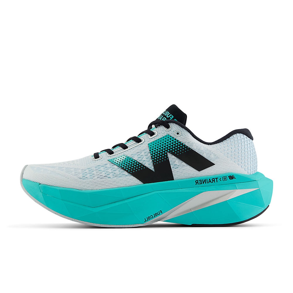 New Balance FuelCell SuperComp Trainer V3 Joggesko Herre Turkis/Hvit