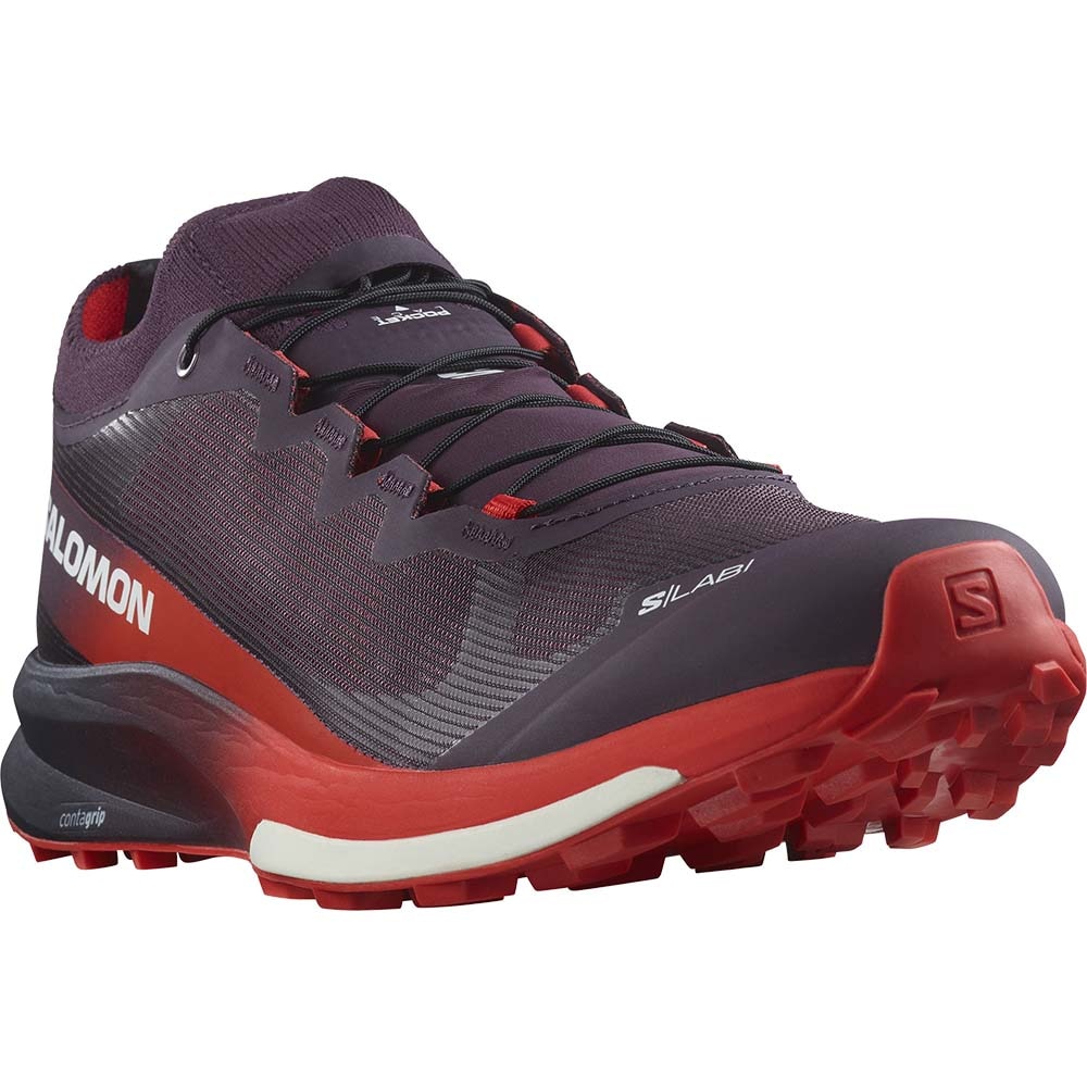 Salomon S/Lab Ultra 3 Joggesko Herre Lilla/Rød