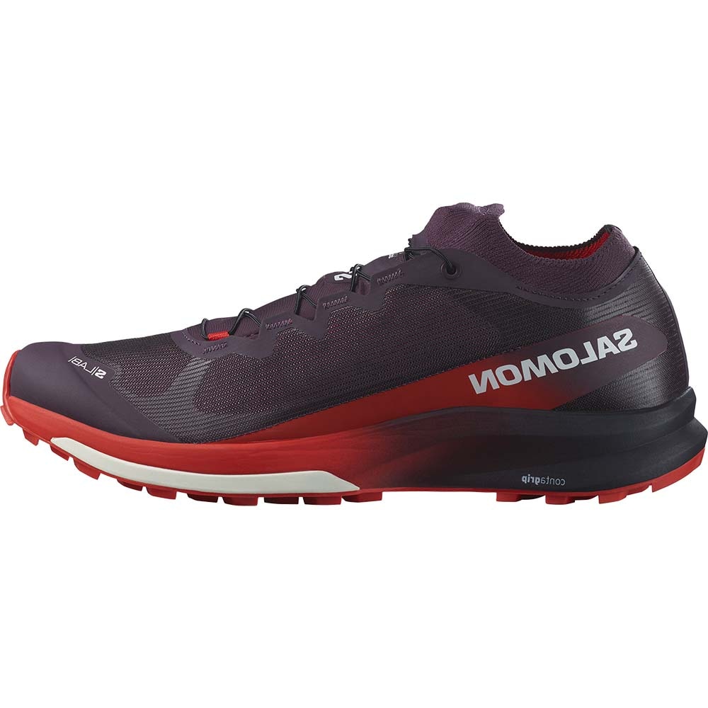 Salomon S/Lab Ultra 3 Joggesko Herre Lilla/Rød