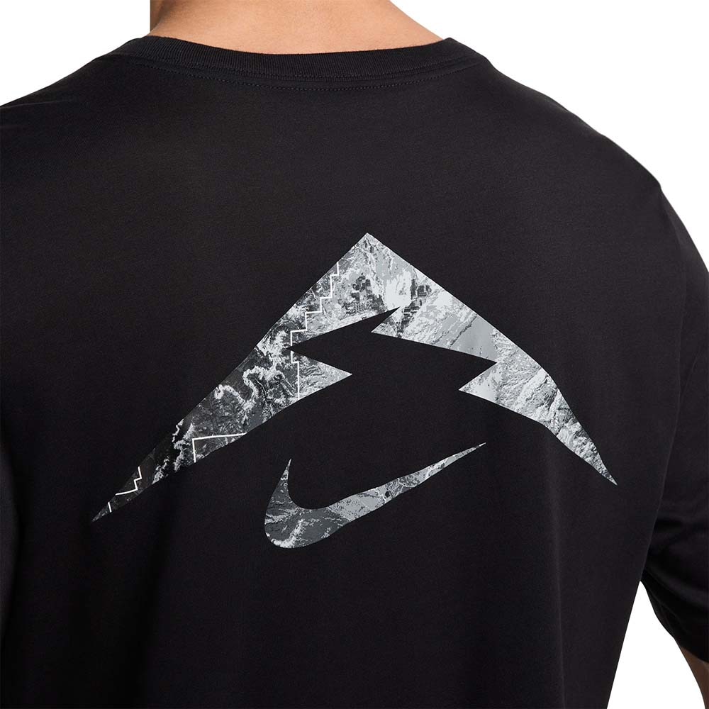 Nike Dri-Fit Trail TS Runners Logo Kortermet Trøye Sort