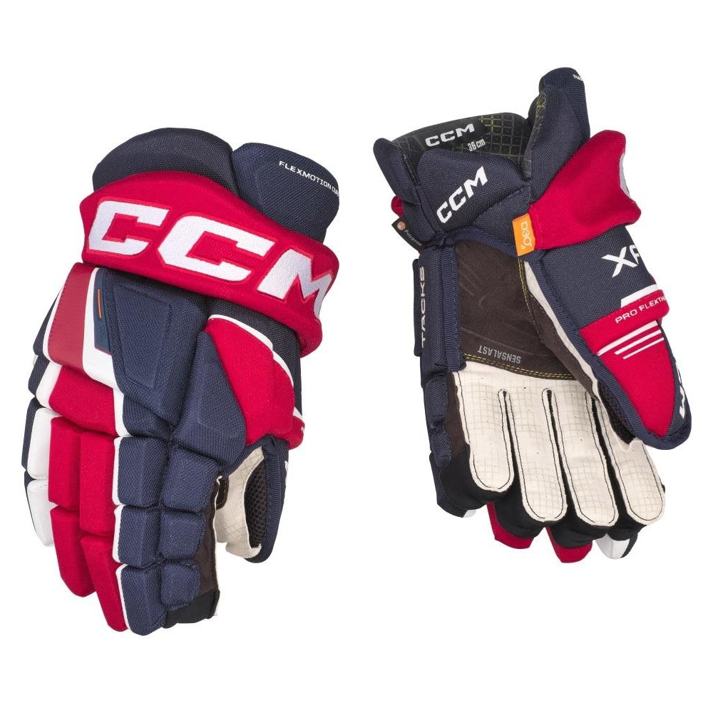 Ccm Tacks XF Hockeyhanske Marine/Rød/Hvit