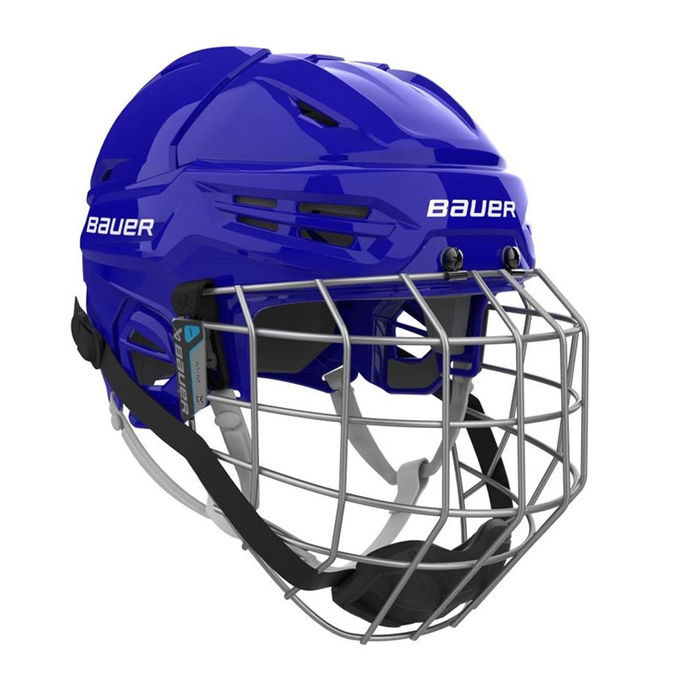 Bauer RE-AKT 55 Combo Hockeyhjelm Blå