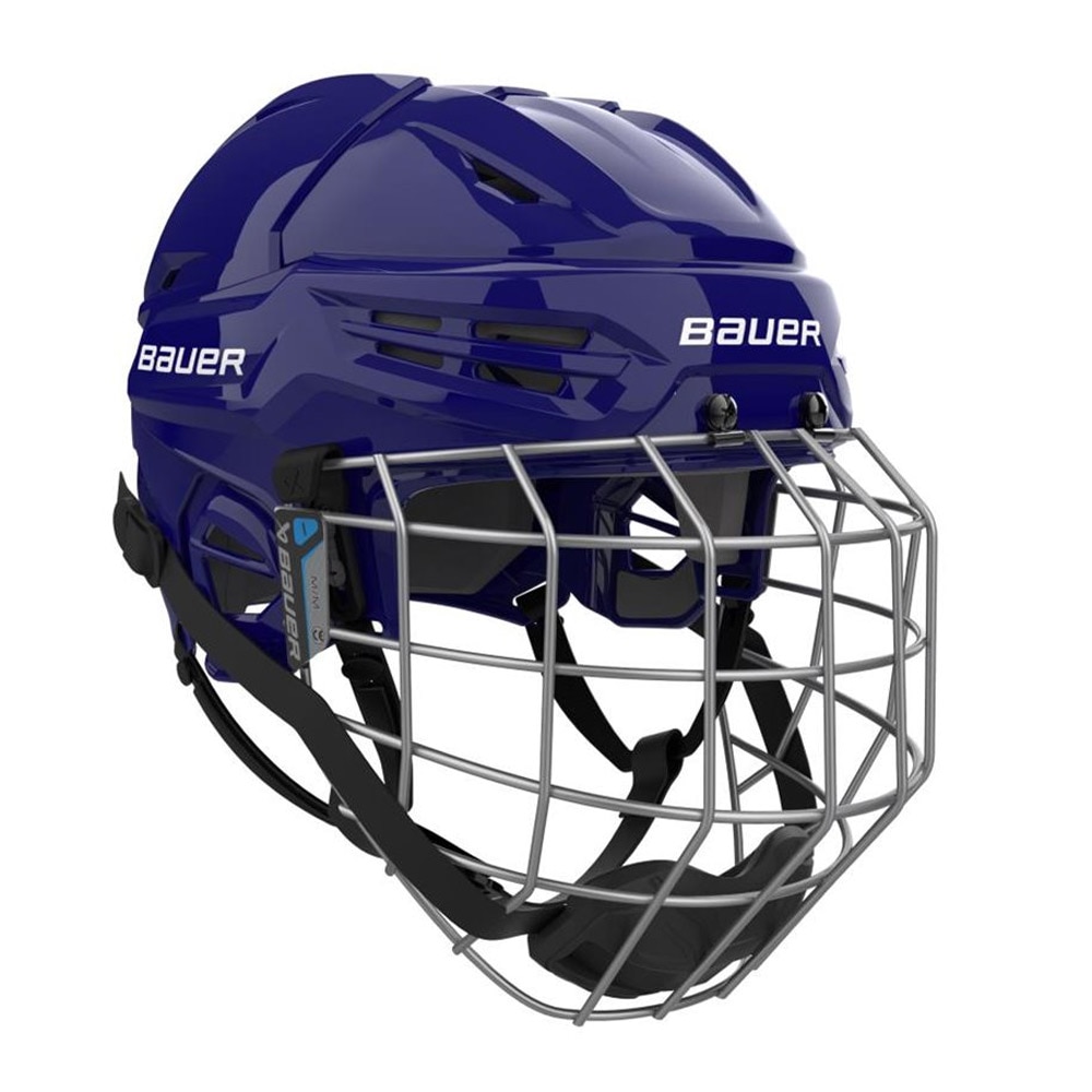 Bauer RE-AKT 55 Combo Hockeyhjelm Marine