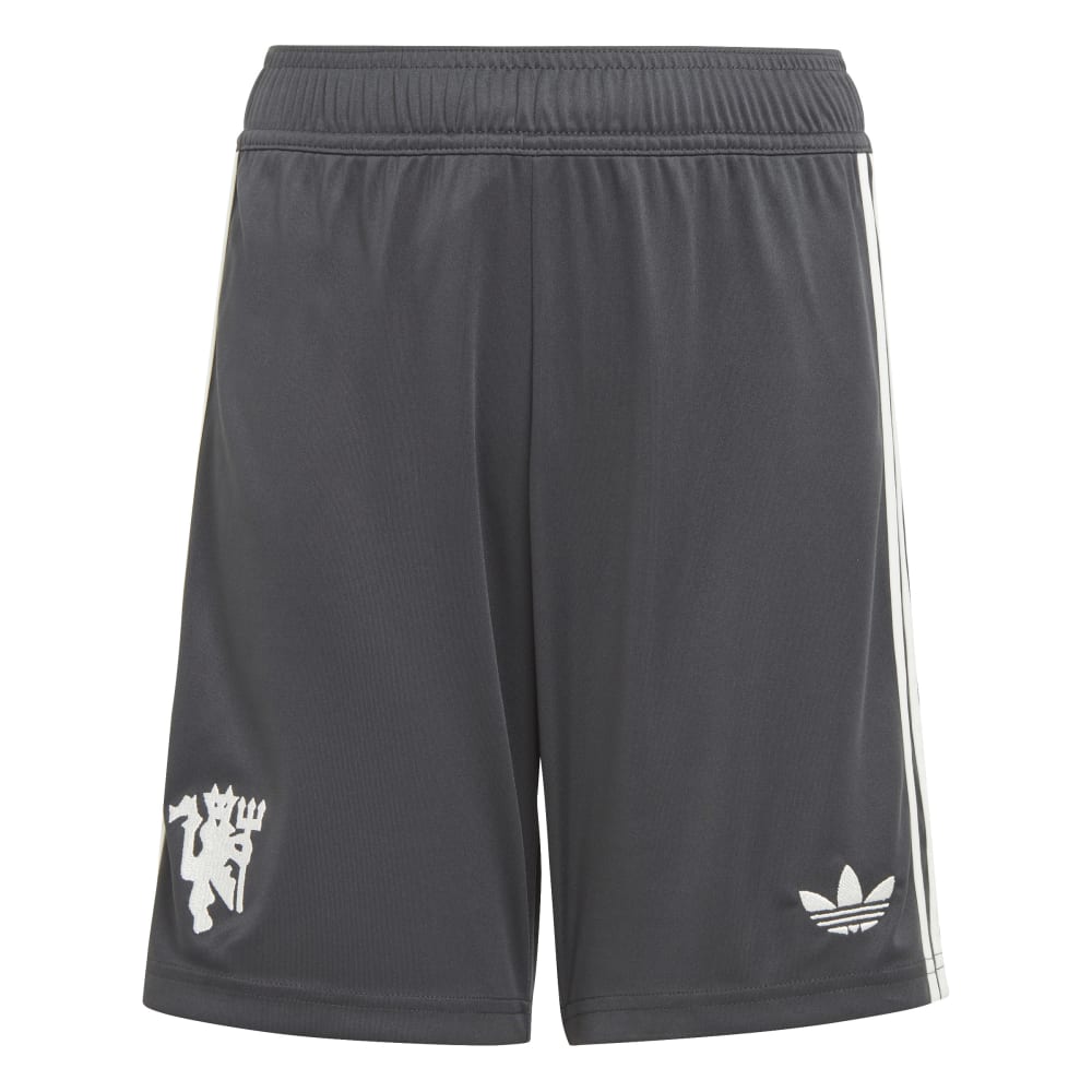 Adidas Manchester United Fotballshorts 24/25 Barn Tredje